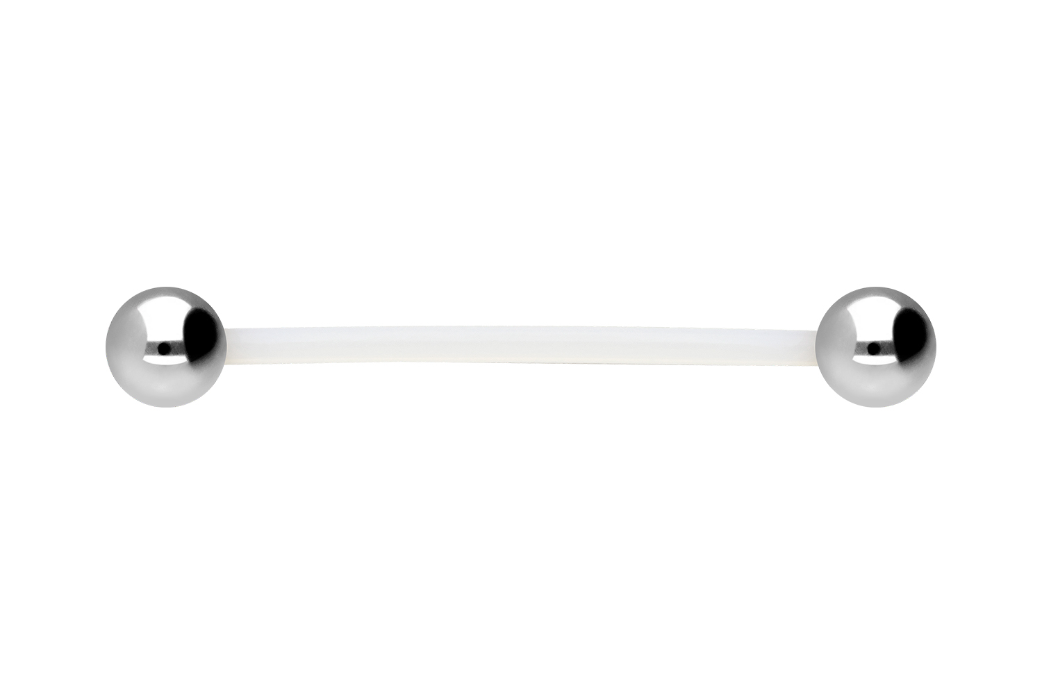 PTFE Barbell Piercing 1,6 x 24 mm + Titan-Kugeln